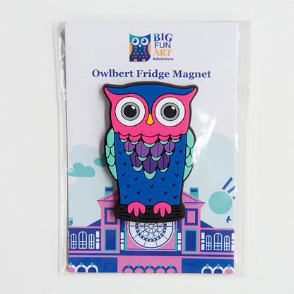 Owlbert Fridge Magnet