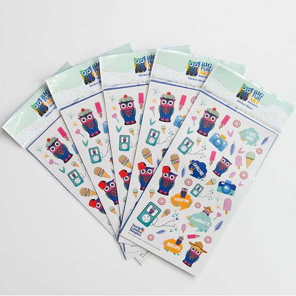 Big Fun Art Adventure Sticker Sheets